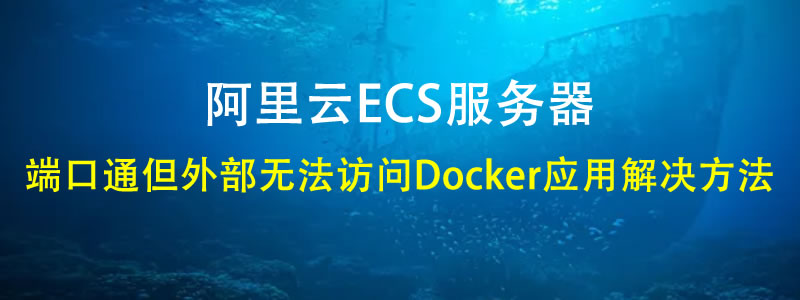 阿里云ECS服务器搭建Docker后端口通但外部无法访问Docker解决方法