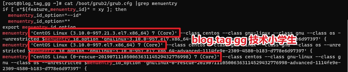 Linux/Centos7.x更改内核启动顺序方法.