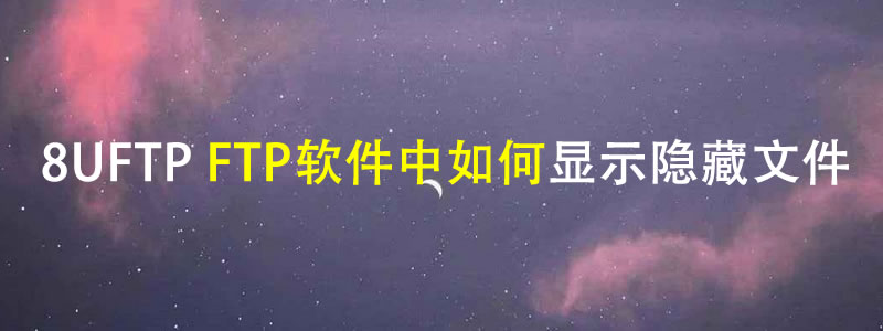 8UFTP FTP软件如何显示带点的隐藏文件