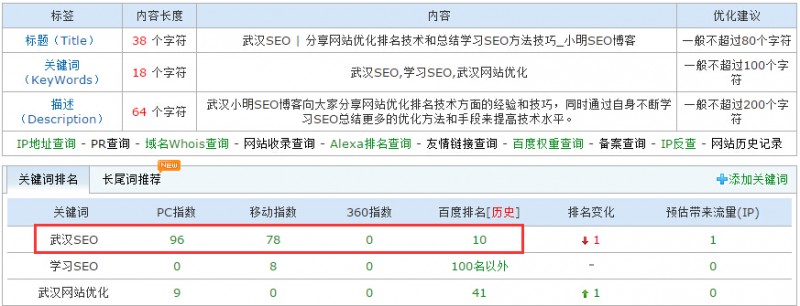 档案解密:两个月将“武汉SEO”送上首页