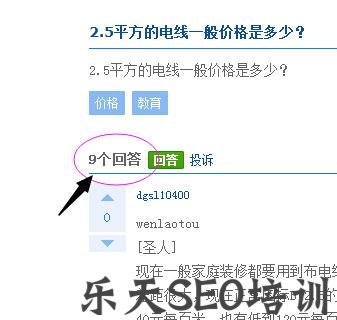 斗牛SEO:关于“2.5平方电线价格”排名问题