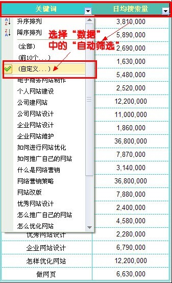 三河SEO培训：利用Excel快速进行SEO关键词分类