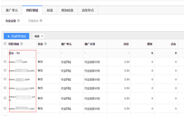 百度竞价推广之行业URL定投样式与操作方法技巧 业界新闻 第7张 行业URL定投样式与操作步骤方法 百度竞价推广之行业URL定投样式与操作方法技巧 业界新闻 第7张