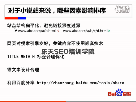 影响小说站排名因素 影响小说站排名因素