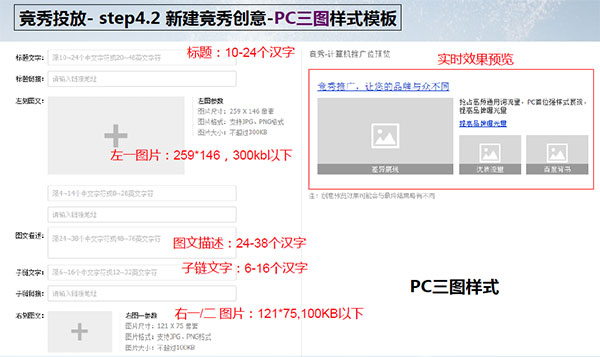 百度竞秀推广创意样式与投放原则 百度竞秀操作方法手册下载 业界新闻 第2张 百度竞秀PC创意样式 百度竞秀推广创意样式与投放原则 百度竞秀操作方法手册下载 业界新闻 第2张